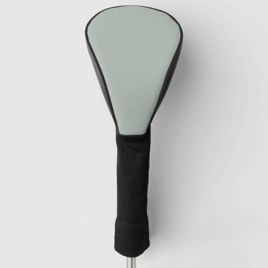 Asche grau (Vollfarbe) Golf Headcover (Vorderseite)