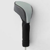 Asche grau (Vollfarbe) Golf Headcover (angewinkelt)