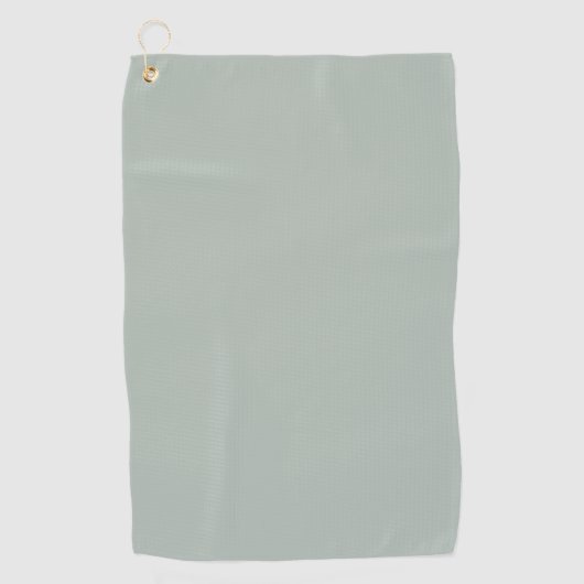 Asche grau (Vollfarbe) Golfhandtuch (Vorderseite)