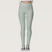 Asche grau (Vollfarbe) Leggings (Vorderseite)