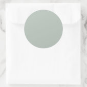 Asche grau (Vollfarbe) Runder Aufkleber (Tasche)