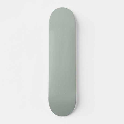 Asche grau (Vollfarbe) Skateboard (Vorne)