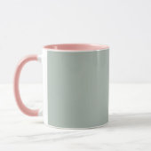 Asche grau (Vollfarbe) Tasse (Links)