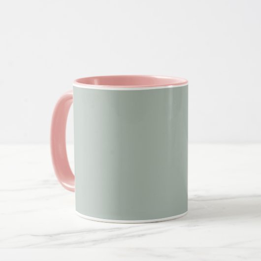 Asche grau (Vollfarbe) Tasse (Vorderseite Links)