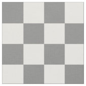 Asche Grau-Weiß-Schachbrett-Muster Textil Stoff (Nahaufnahme)