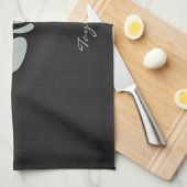 Asche Graue Fischknochen Geschirrtuch (Viertel Falte)