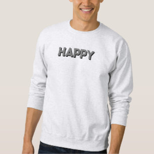 Asche graues Sweatshirt für Damen und Herren