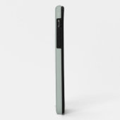 Asche Gray Solid Color | Minimalistischer Name Case-Mate iPhone Hülle (Hinten/Links)
