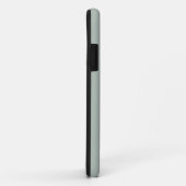 Asche Gray Solid Color | Minimalistischer Name Case-Mate iPhone Hülle (Hinten/Rechts)
