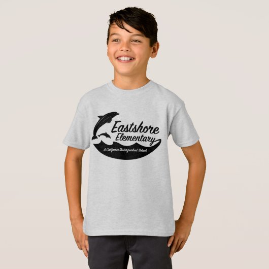 Asche-Jumping-Dolphin-T - Shirt (Vorne ganz)