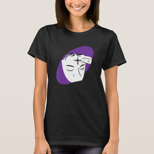 Asche Mittwoch Cool Christentum Fasting Day Kathol T-Shirt (Vorderseite)