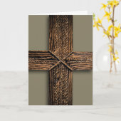 Asche Mittwoch Copper Cross Psalm 13:5 Karte (Gelbe Blume)