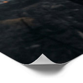 Asche Rabe Verbrannter Wald Himmel Poster (Ecke)