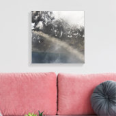 Asche und Dampf weiter abgeben Leinwanddruck (Insitu (Wohnzimmer))