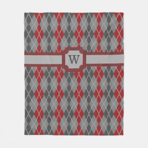 Asche und Embers Raute Fleece Blanket