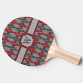 Asche und Embers Raute Ping Pong Paddle Tischtennis Schläger (Seitenansicht)