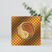 Äsche und Holzaffe Karte (Stehend Vorderseite)