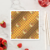 Äsche und Holzaffe Serviette (Beispiel)