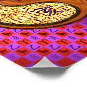 Äsche und Holzbohlen Poster (Ecke)