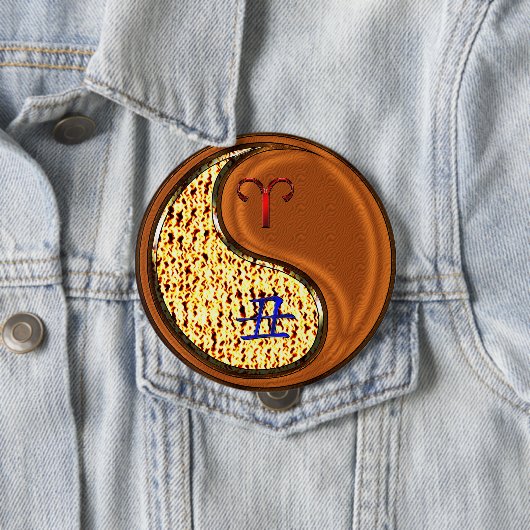 Äsche und Holzochsen Button (Beispiel)