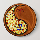 Äsche und Holzochsen Button (Vorderseite)