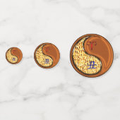 Äsche und Holzochsen Konfetti (Vorderseiten)