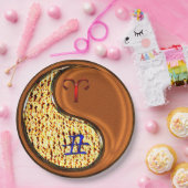 Äsche und Holzochsen Pappteller (Party)