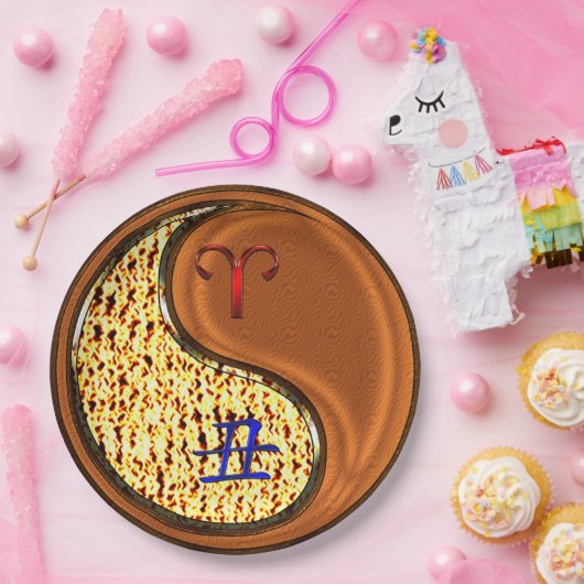 Äsche und Holzochsen Pappteller (Party)