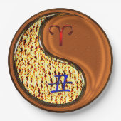 Äsche und Holzochsen Pappteller (Vorderseite)