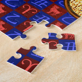 Äsche und Holzochsen Puzzle (Seite)