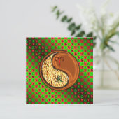 Äsche und Holzziege Karte (Stehend Vorderseite)