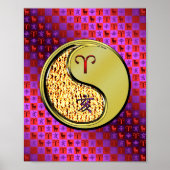 Äsche und Metallbügel Poster (Vorne)