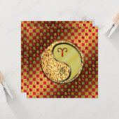 Äsche und Metalldrache Karte (Vorderseite/Rückseite Beispiel)