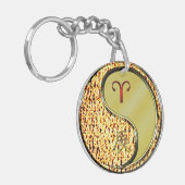 Äsche und Metalldrache Schlüsselanhänger (Vorderseite links)