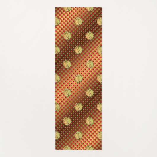 Äsche und Metalldrache Yogamatte (Vorderseite)