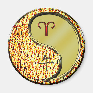 Äsche und Metallpferd Magnet