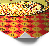 Äsche und Metallpferd Poster (Ecke)