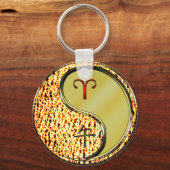 Äsche und Metallpferd Schlüsselanhänger (Rückseite)