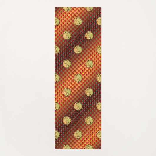 Äsche und Metallpferd Yogamatte (Vorderseite)