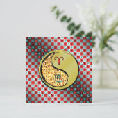 Äsche und Metallschlange Karte (Stehend Vorderseite)