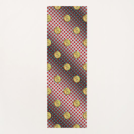 Äsche und Metallschlange Yogamatte (Vorderseite)