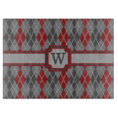 Asche und Raute Glass Cutting Board Schneidebrett (Vorderseite)