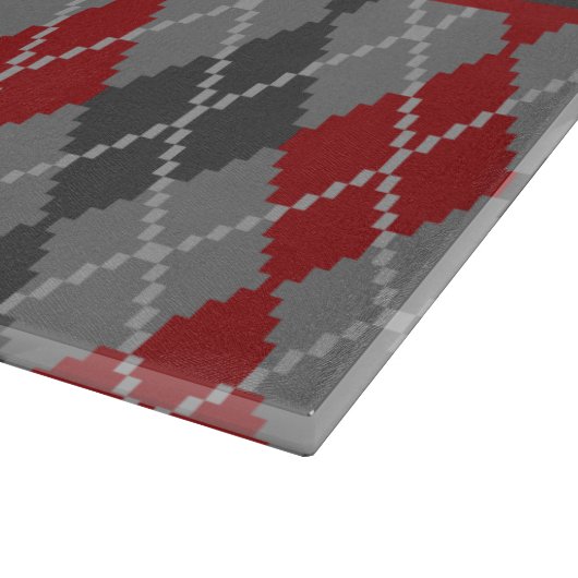 Asche und Raute Glass Cutting Board Schneidebrett (Ecke)