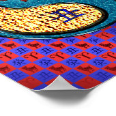 Äsche und Wasser Poster (Ecke)