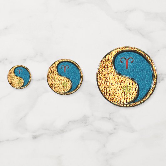 Äsche und Wasseraffe Konfetti (Vorderseiten)