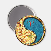 Äsche und Wasseraffe Magnet (Vorderseite/Rückseite)