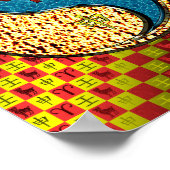 Äsche und Wasseraffe Poster (Ecke)