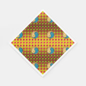 Äsche und Wasseraffe Serviette (Ecke)