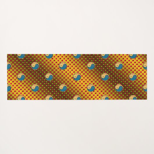 Äsche und Wasseraffe Yogamatte (Rückseite (Horizontal))