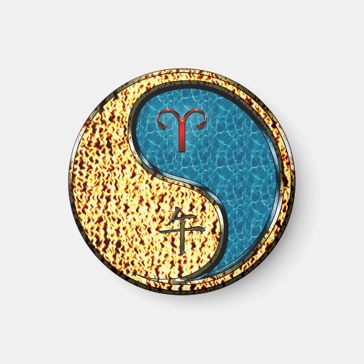 Äsche und Wasserpferd Magnet (Vorne)